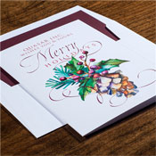 Corporate Holiday Greeting Cards by Checkerboard - Winterberry