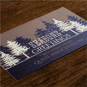 Corporate Holiday Greeting Cards by Checkerboard - Golden Forest