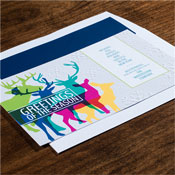 Corporate Holiday Greeting Cards by Checkerboard - Herd of Color