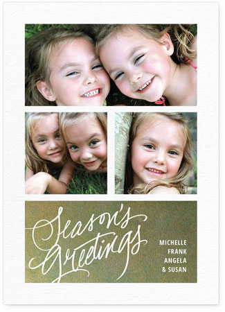 Digital Holiday Photo Cards by Checkerboard - Season's Greetings