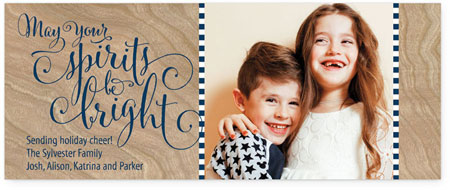 Digital Holiday Photo Cards by Checkerboard - Sparkling Spirits