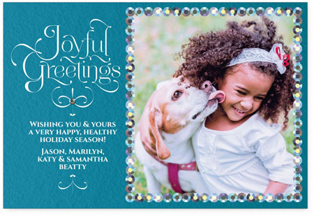 Digital Holiday Photo Cards by Checkerboard - Joyful Greetings