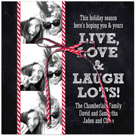 Digital Holiday Photo Cards by Checkerboard - Photo Booth Fun