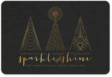 Holiday Greeting Cards by Checkerboard - Sparkle and Shine
