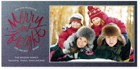 Holiday Photo Mount Cards by Checkerboard - Bright Greetings