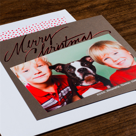 Holiday Photo Mount Cards by Checkerboard - Dashing