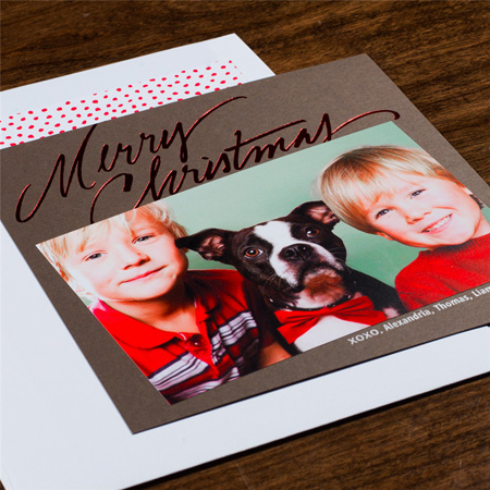 Holiday Photo Mount Cards by Checkerboard - Dashing Holiday Photo Mount Cards by Checkerboard - Dashing