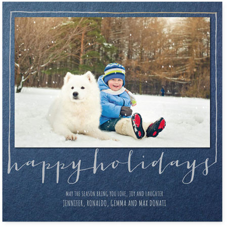 Holiday Photo Mount Cards by Checkerboard - Seasonal Smiles