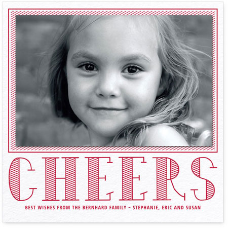 Holiday Photo Mount Cards by Checkerboard - Cheers
