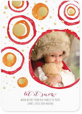 Digital Holiday Photo Cards by Checkerboard - Let It Snow