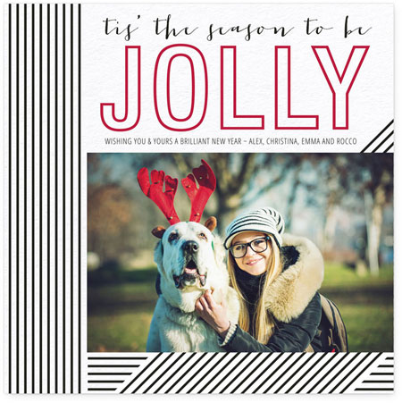 Digital Holiday Photo Cards by Checkerboard - Jolly