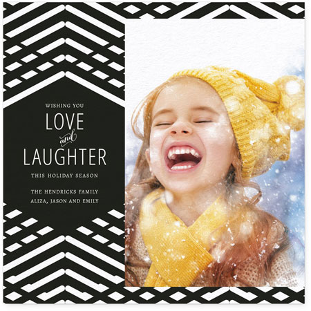 Digital Holiday Photo Cards by Checkerboard - Love and Laughter