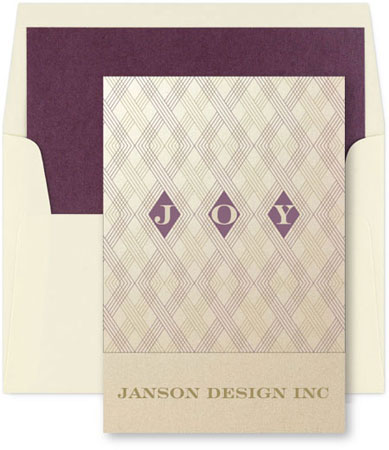 Corporate Holiday Greeting Cards by Checkerboard - Threaded With Joy Corporate Holiday Greeting Cards by Checkerboard - Threaded With Joy