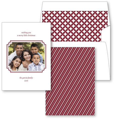 Digital Holiday Photo Cards by Checkerboard - Framed In Merry
