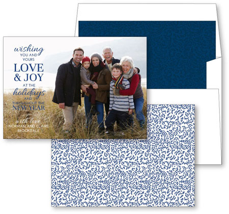Digital Holiday Photo Cards by Checkerboard - Full of Love & Joy