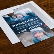 Digital Holiday Photo Cards by Checkerboard - Naughty or Nice?