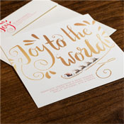 Holiday Greeting Cards by Checkerboard - Joy to the World