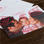 Digital Holiday Photo Cards by Checkerboard - Hats Off!