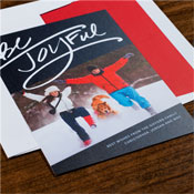 Digital Holiday Photo Cards by Checkerboard - Be Joyful