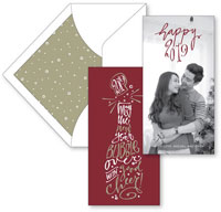 Digital Holiday Photo Cards by Checkerboard - Bubbly Good Cheer