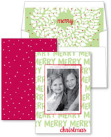 Digital Holiday Photo Cards by Checkerboard - Filled With Merry
