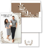 Digital Holiday Photo Cards by Checkerboard - Let Us Adore