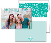 Digital Holiday Photo Cards by Checkerboard - Peace On Earth