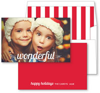 Digital Holiday Photo Cards by Checkerboard - Wonderful Life