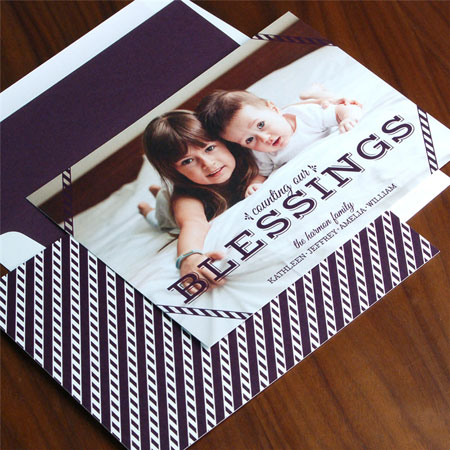 Digital Holiday Photo Cards by Checkerboard - Counting Blessings Digital Holiday Photo Cards by Checkerboard - Counting Blessings