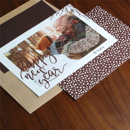 Digital Holiday Photo Cards by Checkerboard - Embrace The New Year Digital Holiday Photo Cards by Checkerboard - Embrace The New Year