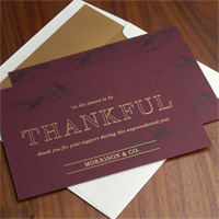 Corporate Holiday Greeting Cards by Checkerboard - Thankful