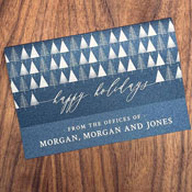 Corporate Holiday Greeting Cards by Checkerboard - Happy Holiday Trees