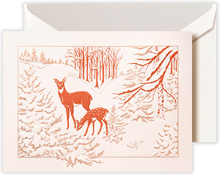 Holiday Greeting Cards by Crane & Co. - Surprise Snowstorm
