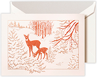 Holiday Greeting Cards by Crane & Co. - Surprise Snowstorm