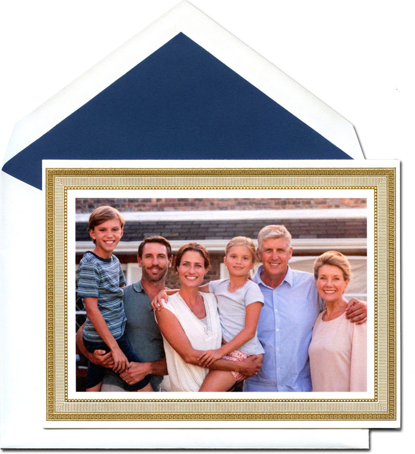 Crane Holiday Photo Mount Cards Gold Portrait Frame More Than Paper