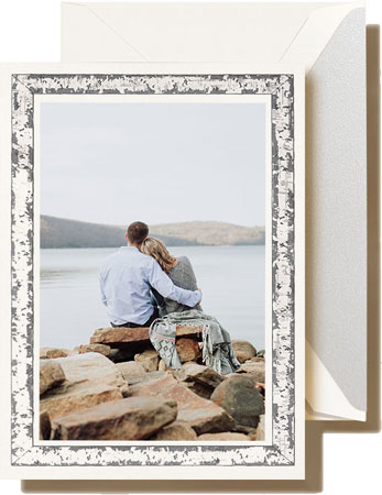 Crane Holiday Photo Mount Cards - Silver Birch Crane Holiday Photo Mount Cards - Silver Birch