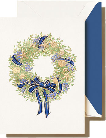 Crane's Christmas Cards/ Invitations Box 0f 10 Holly Berry 