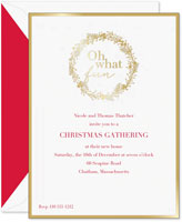 Holiday Invitations by Crane & Co. - Foil Oh What Fun