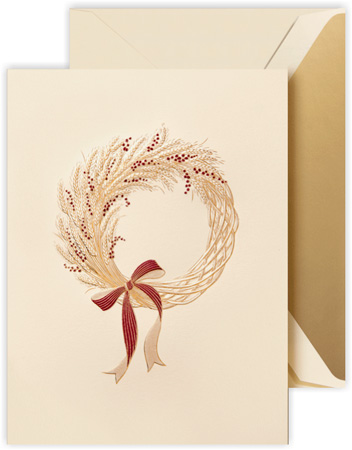 Holiday Greeting Cards by Crane & Co. - Harvest Wreath