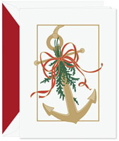 Holiday Greeting Cards by Crane & Co. - Festive Anchor