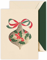 Holiday Greeting Cards by Crane & Co. - Filigree Ornament