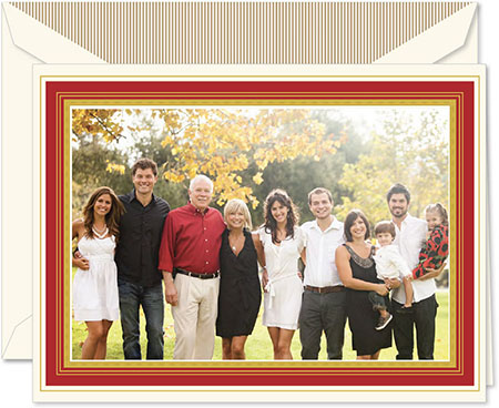 Holiday Photo Mount Cards by Crane & Co. - Classic Holiday Frame