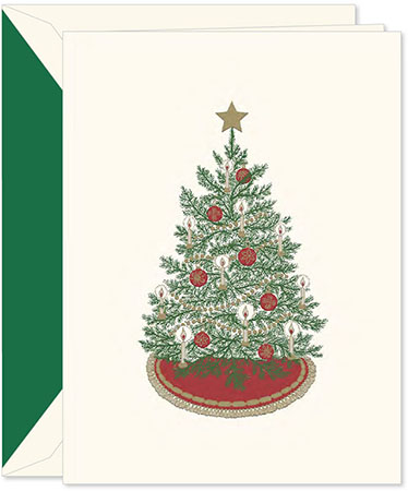 Holiday Greeting Cards by Crane & Co. - Candlelight Christmas Tree