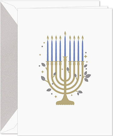 Hanukkah Greeting Cards by Crane & Co. - Hanukkah Menorah