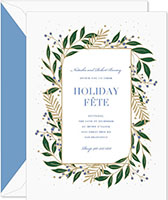 Holiday Invitations by Crane & Co. - Winter Garland