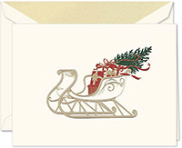 Holiday Greeting Cards by Crane & Co. - Victorian Sleigh Ride