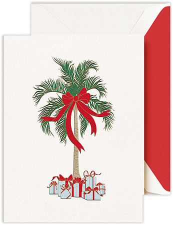 Holiday Greeting Cards by Crane & Co. - Christmas Palm Tree Holiday Greeting Cards by Crane & Co. - Christmas Palm Tree