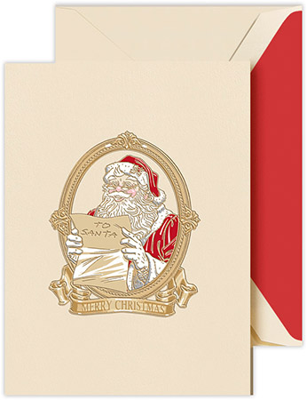Holiday Greeting Cards by Crane & Co. - Classic Santa Letter Holiday Greeting Cards by Crane & Co. - Classic Santa Letter