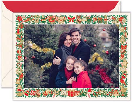 Holiday Photo Mount Cards by Crane & Co. - Engraved Holiday Treasures