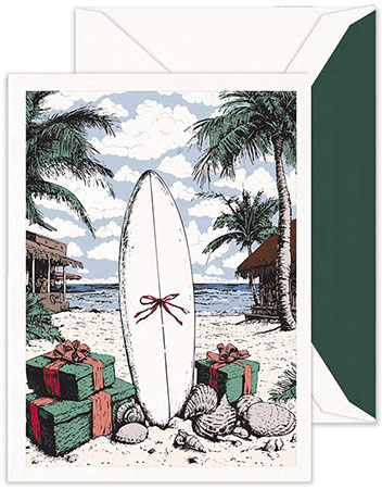 Holiday Greeting Cards by Crane & Co. - Engraved Coastal Holiday